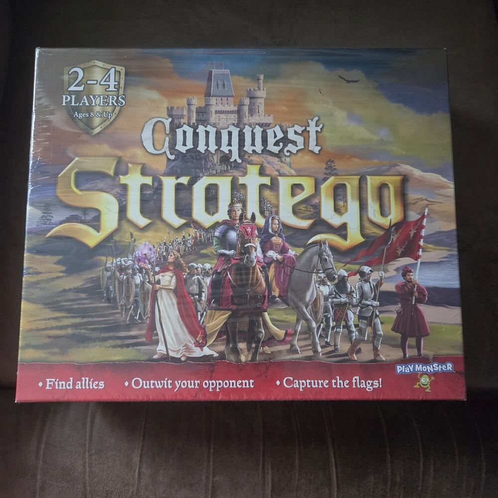 New Stratego Conquest Board Game Playmonster Castles King War 100% Sealed 2016